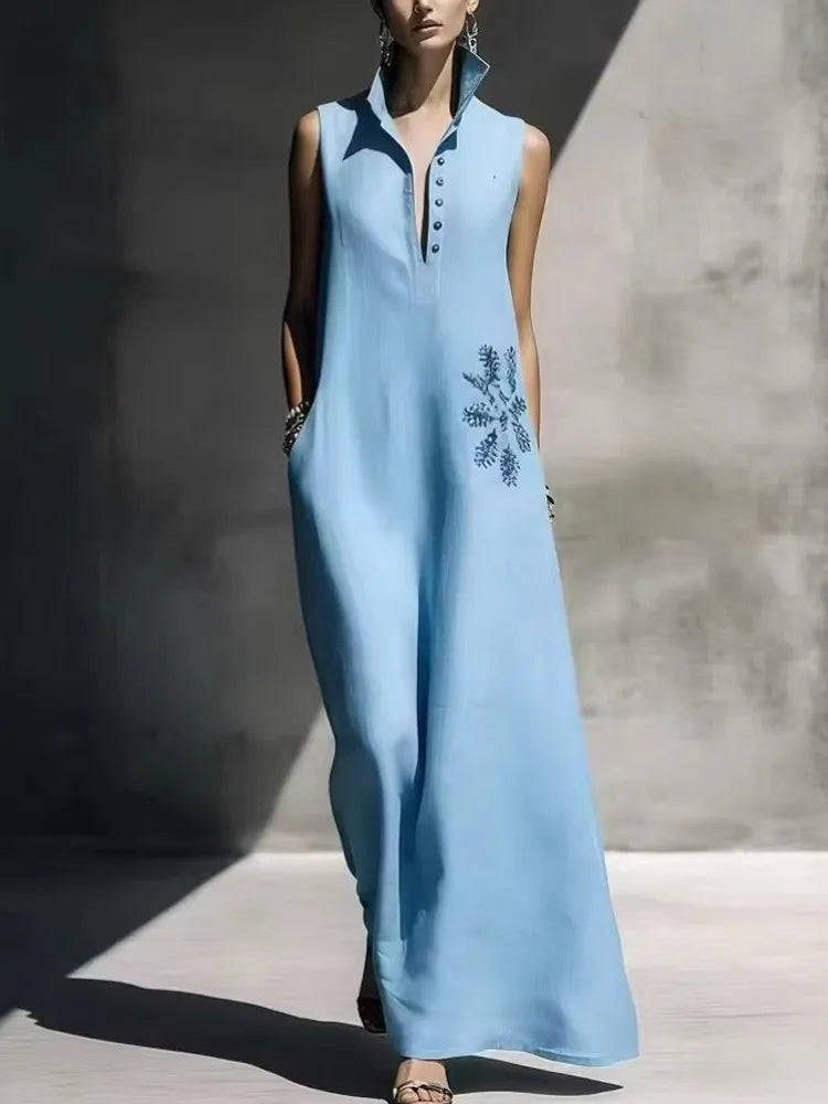 Estelle Embroidered Maxi Dress