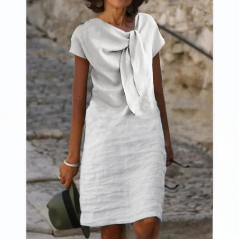 Bianca Linen Blend Mini Dress