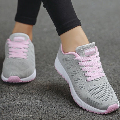 Elara Lace-Up Walking Sneakers