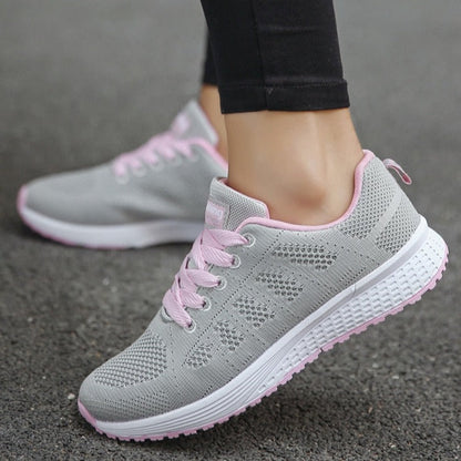 Elara Lace-Up Walking Sneakers