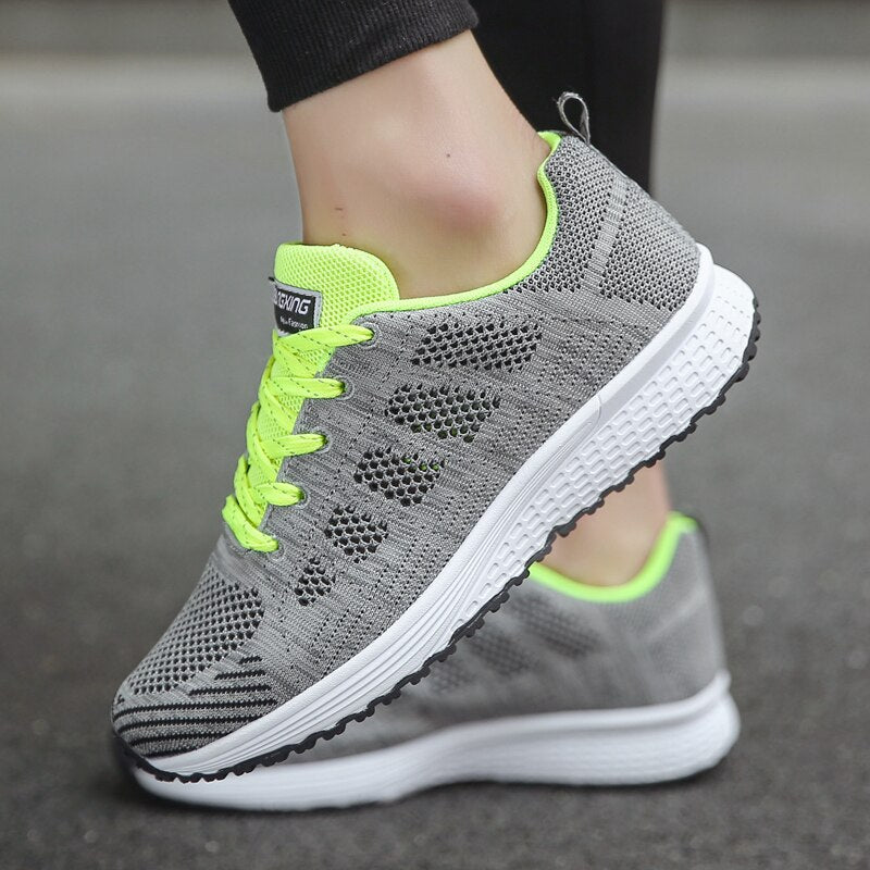 Elara Lace-Up Walking Sneakers