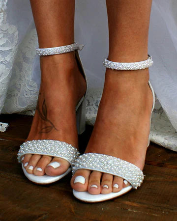 Lisette Wedding Ankle Strap Sandals