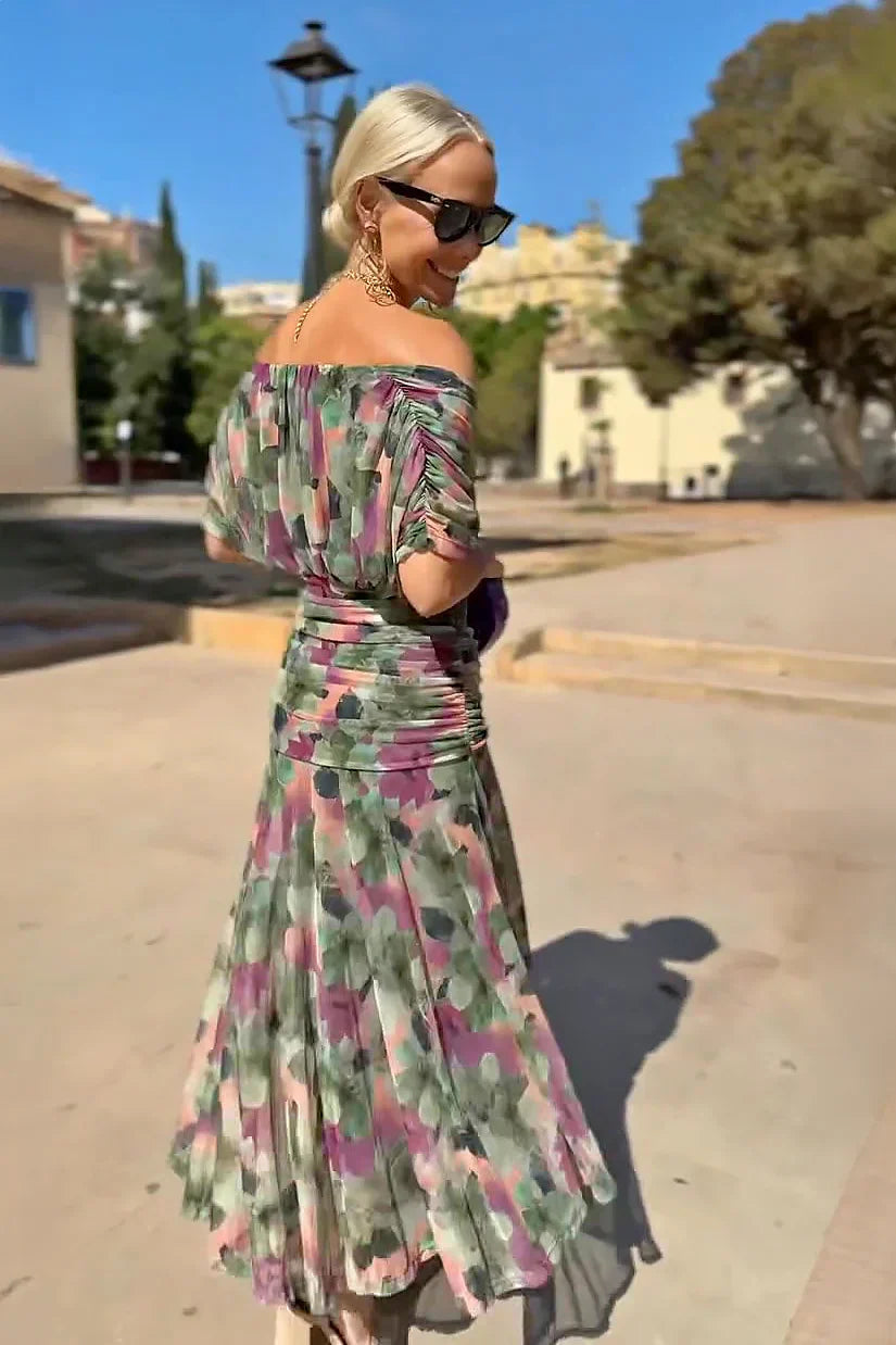Sienna Watercolor Floral Maxi Dress