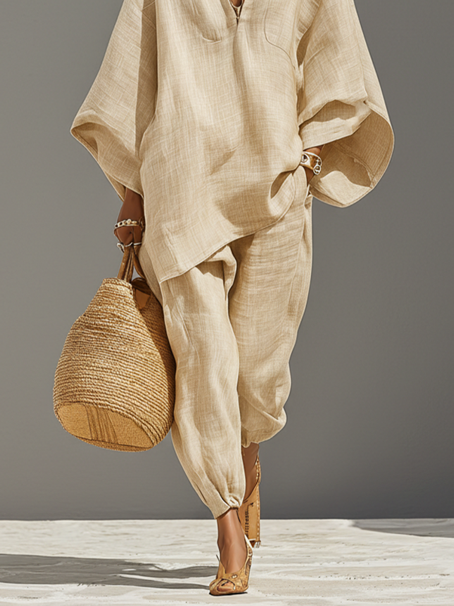 Isla Textured Asymmetric Matching Set
