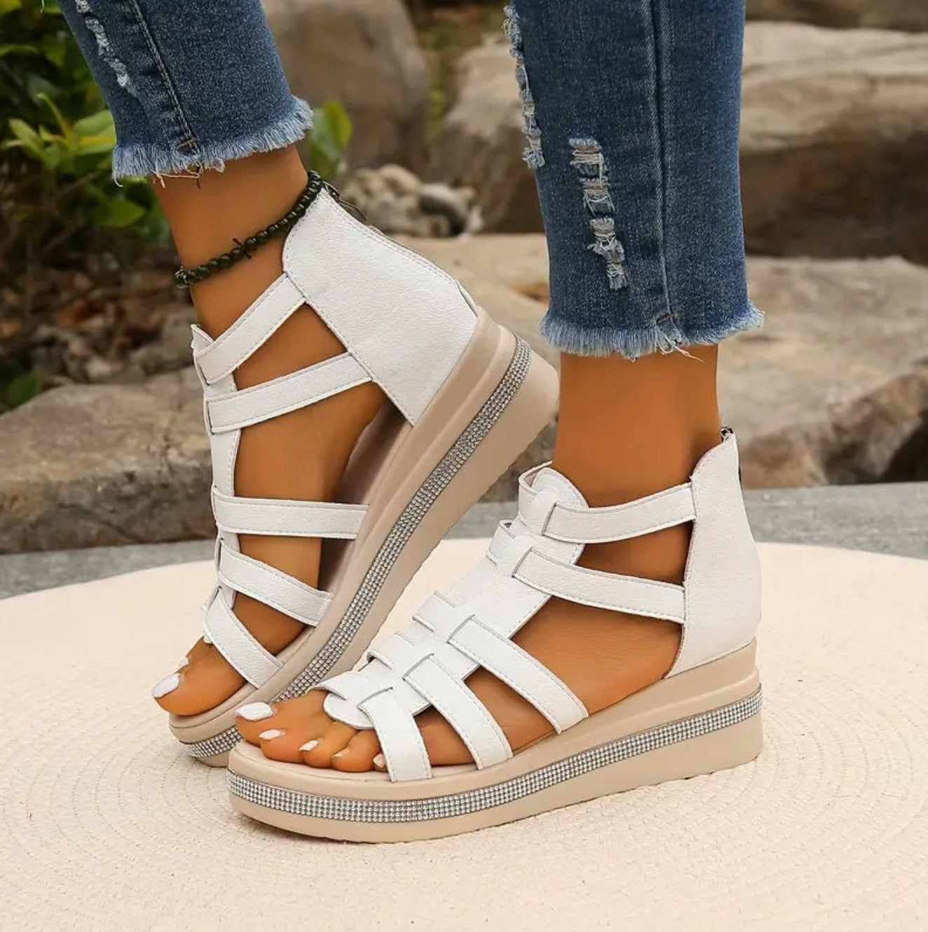 Camille Comfortable Wedge Sandals