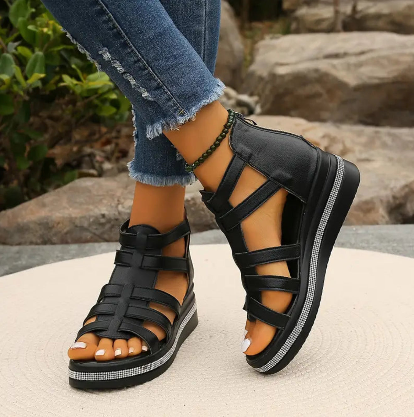 Camille Comfortable Wedge Sandals