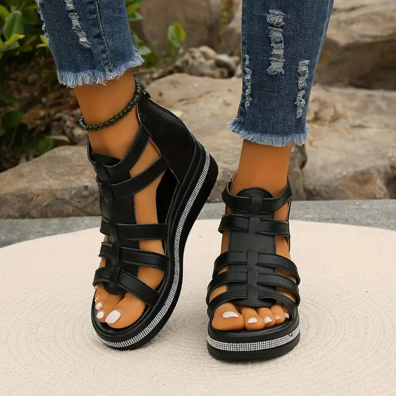 Camille Comfortable Wedge Sandals