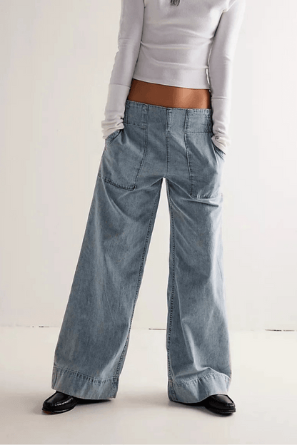 Mila High-Rise Wide-Leg Flare Jeans
