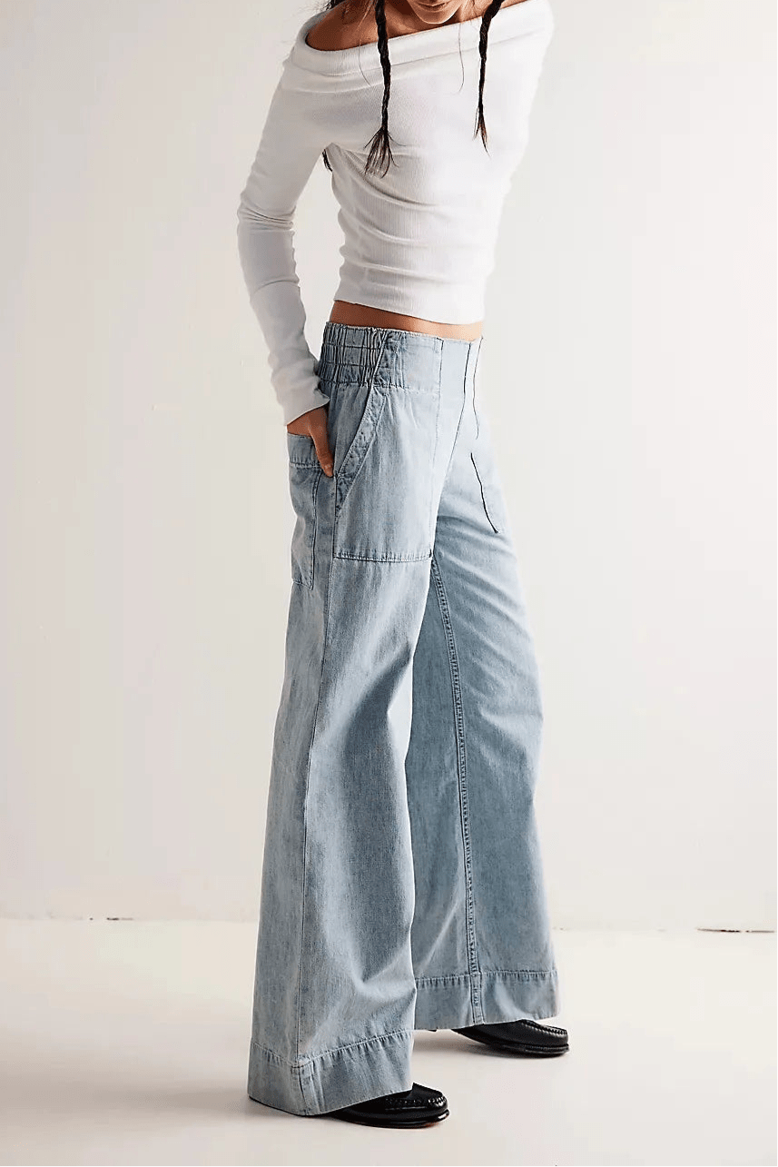 Mila High-Rise Wide-Leg Flare Jeans