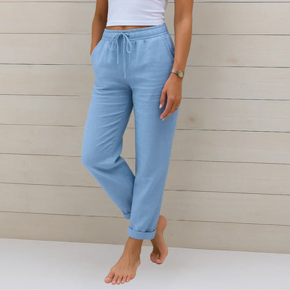 Riona Linen Stretch Trousers