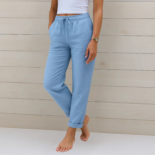 Riona Linen Stretch Trousers