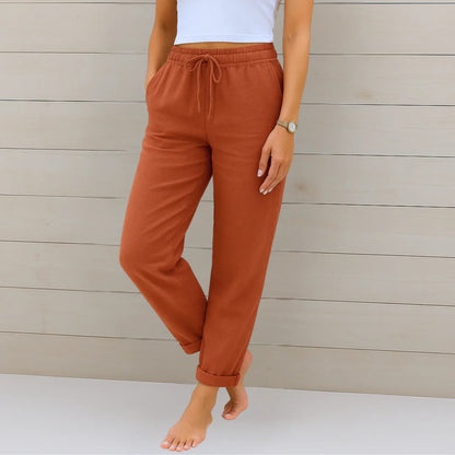 Riona Linen Stretch Trousers