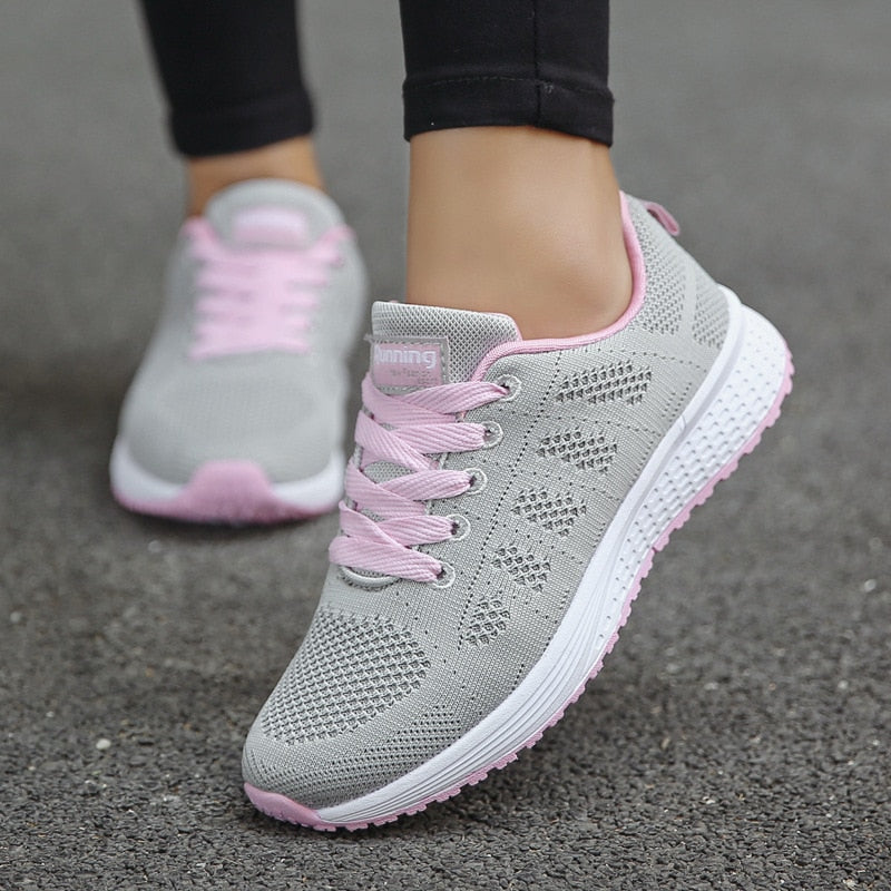 Elara Lace-Up Walking Sneakers