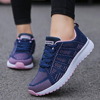 Elara Lace-Up Walking Sneakers