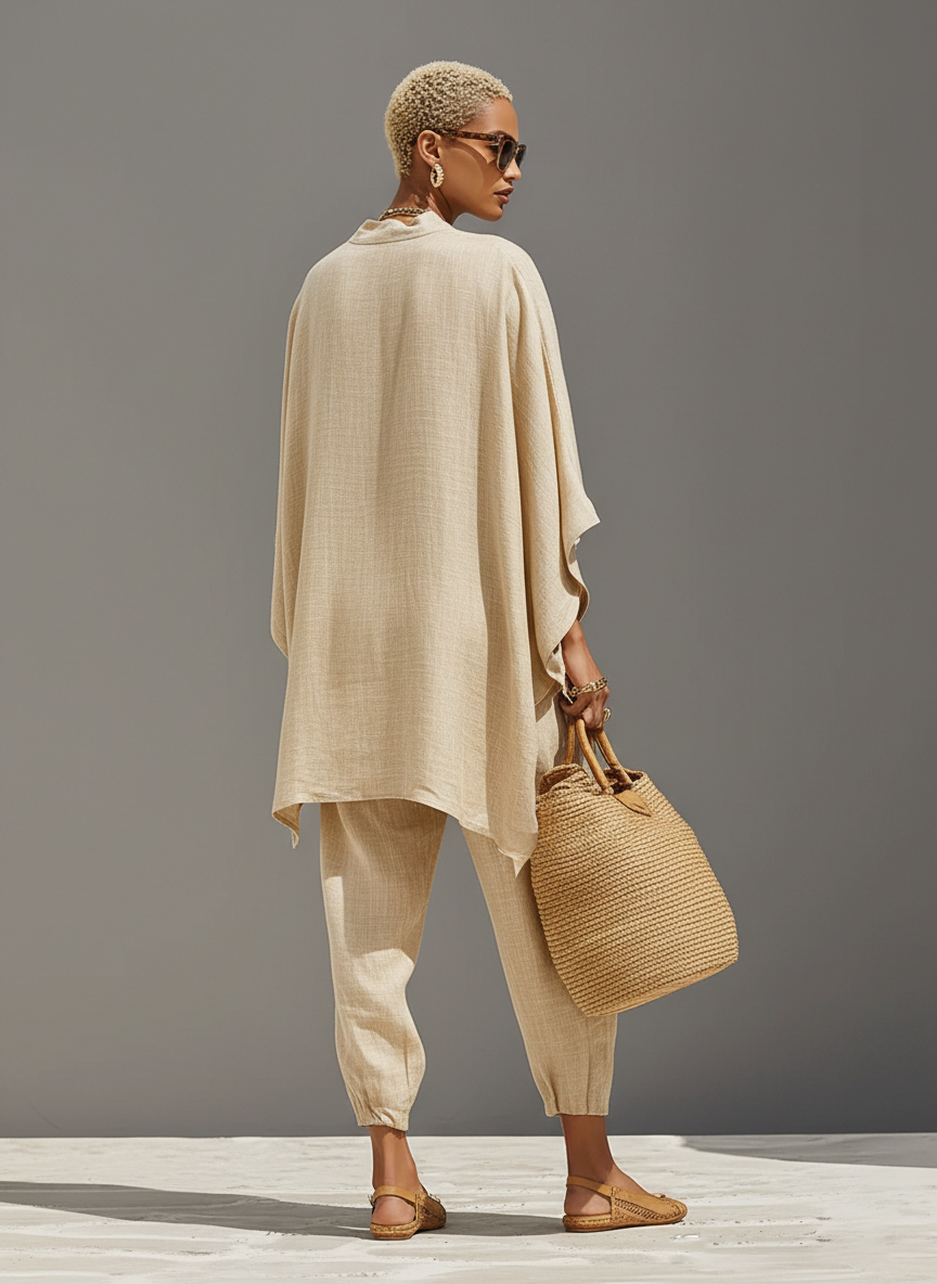 Isla Textured Asymmetric Matching Set