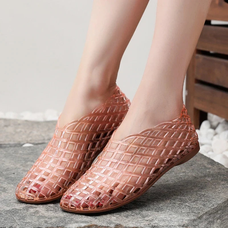 Maya | Women's Summer Cut-out Flat Jelly Sandals