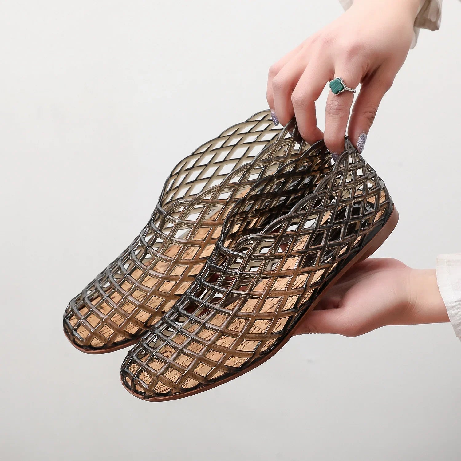 Maya | Women's Summer Cut-out Flat Jelly Sandals