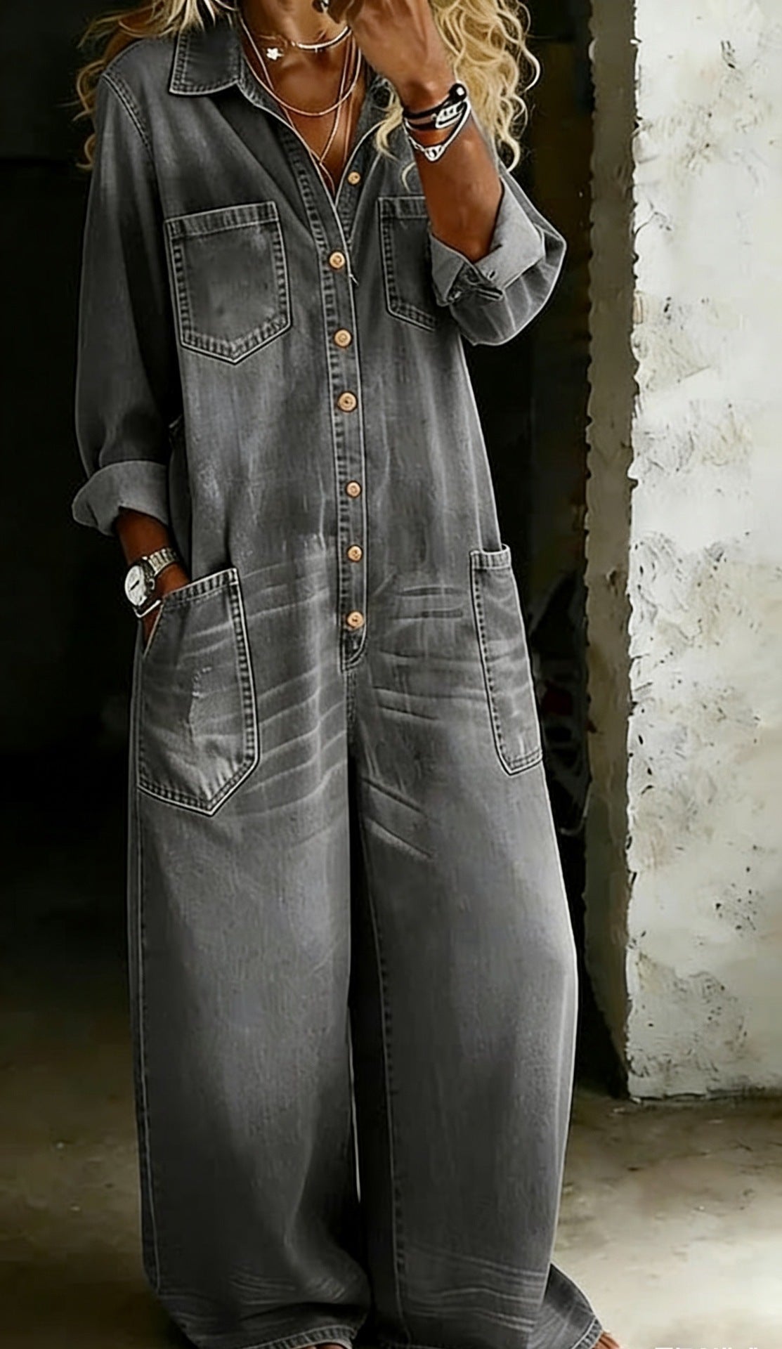 Valencia Casual Cotton Jumpsuit