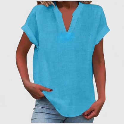 Elise Comfortable V-Neck Blouse