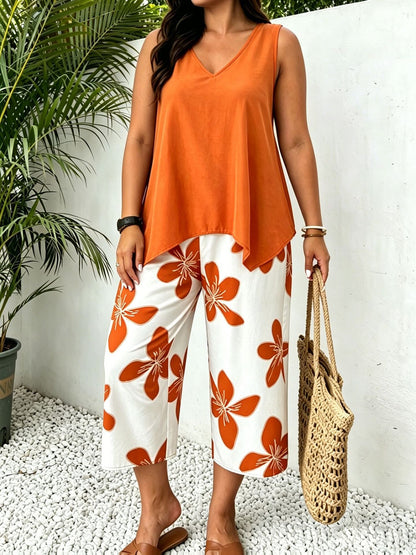 Livia Floral Print Matching Set