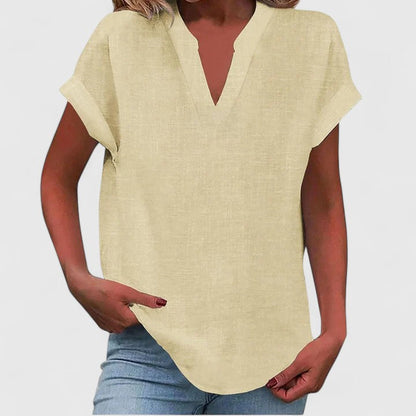 Elise Comfortable V-Neck Blouse