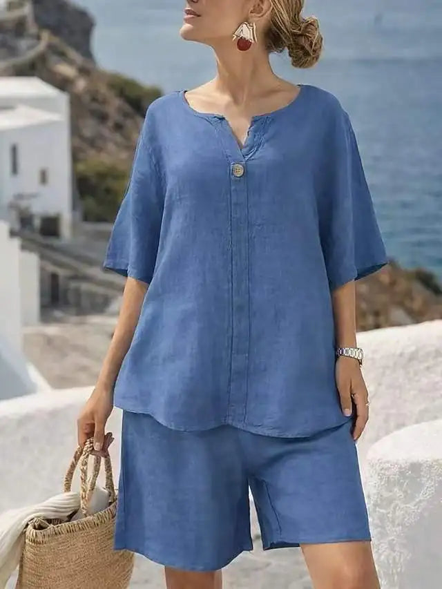 Celeste Vacation Shorts Set
