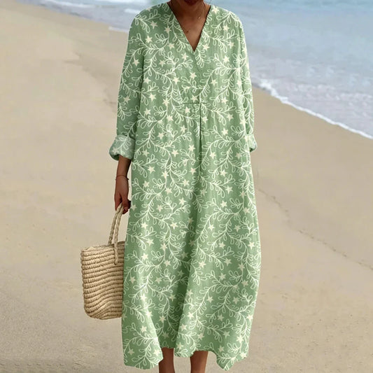 Sienna Boho Print Maxi Dress