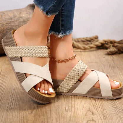 Fiorella Braided Strap Orthopedic Sandals
