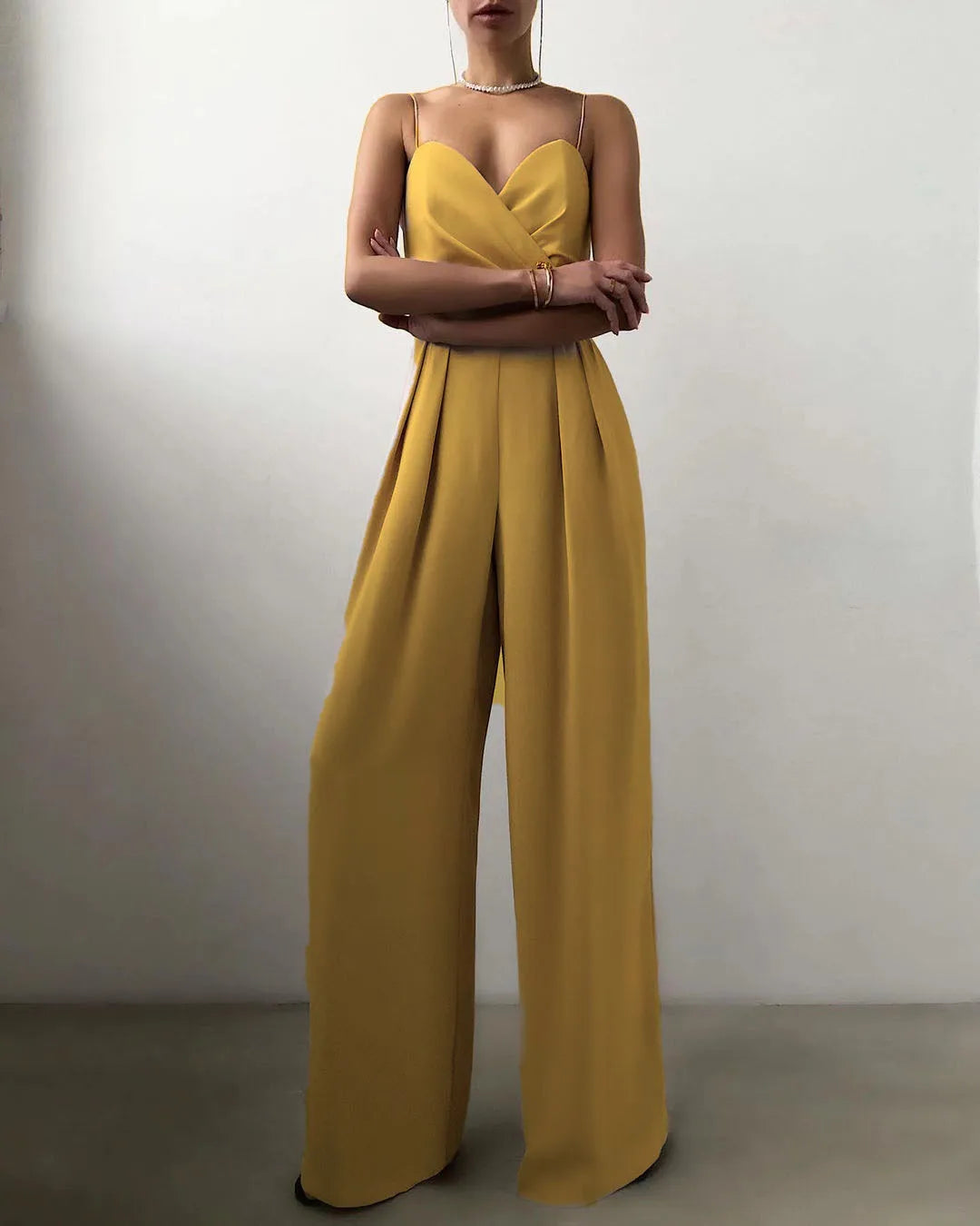 Paloma Sleeveless Wide-Leg Jumpsuit