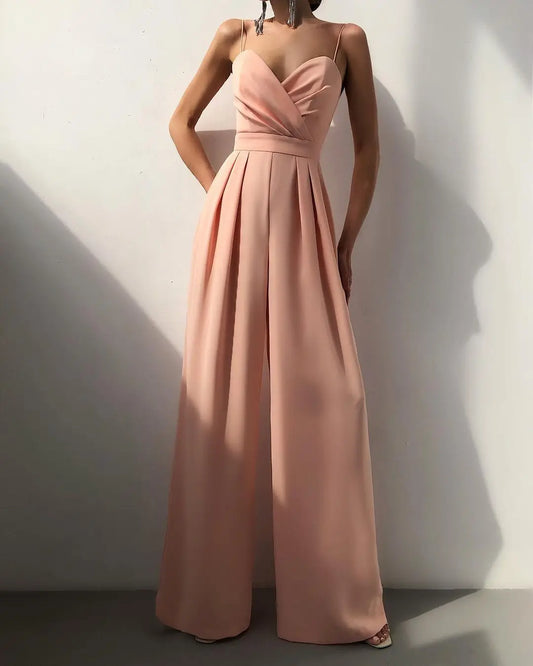 Paloma Sleeveless Wide-Leg Jumpsuit