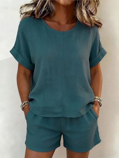 Nadia Casual Two-Piece Shorts Set