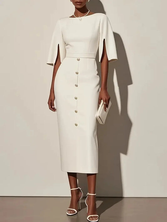 Elise Semi-Formal Cocktail Midi Dress