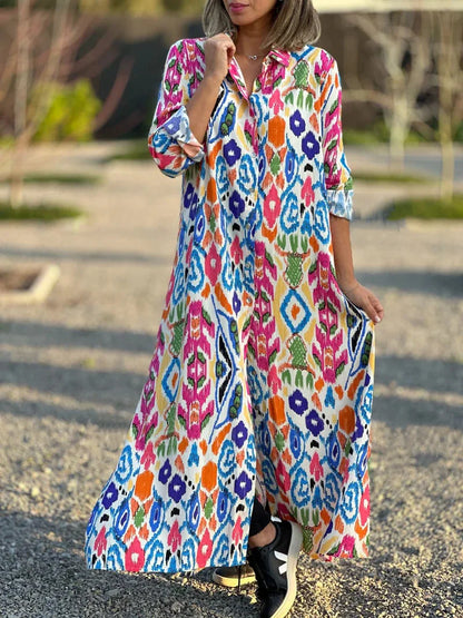 Dahlia Boho Relaxed Maxi Dress