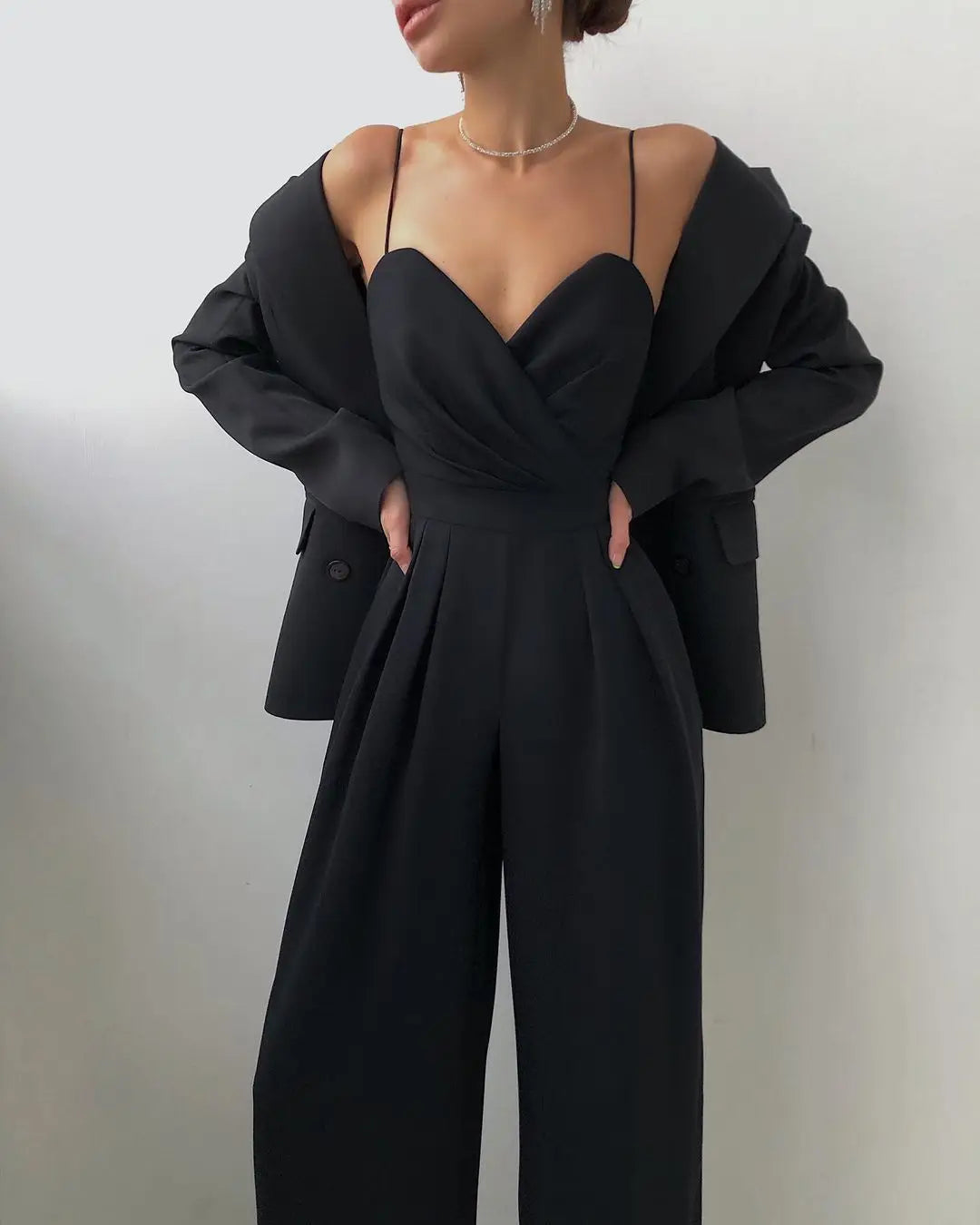 Paloma Sleeveless Wide-Leg Jumpsuit
