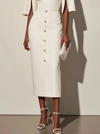 Elise Semi-Formal Cocktail Midi Dress