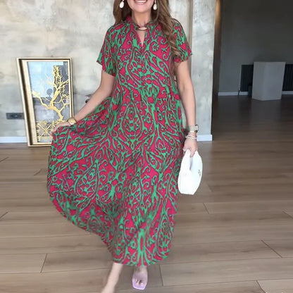 Clara Printed Pocket Maxi Dress