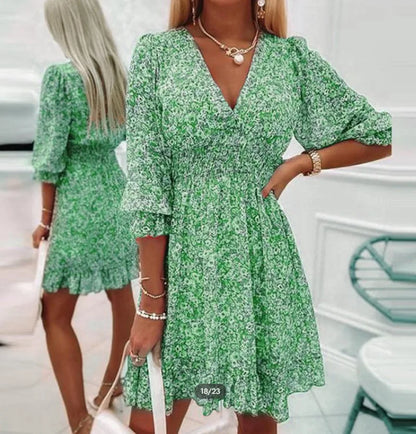 Mila Boho Floral Mini Dress