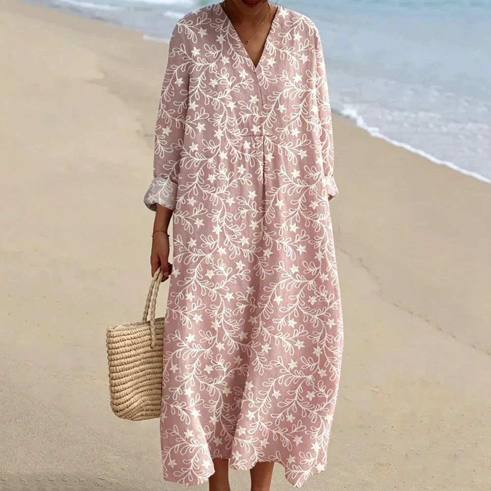 Sienna Boho Print Maxi Dress