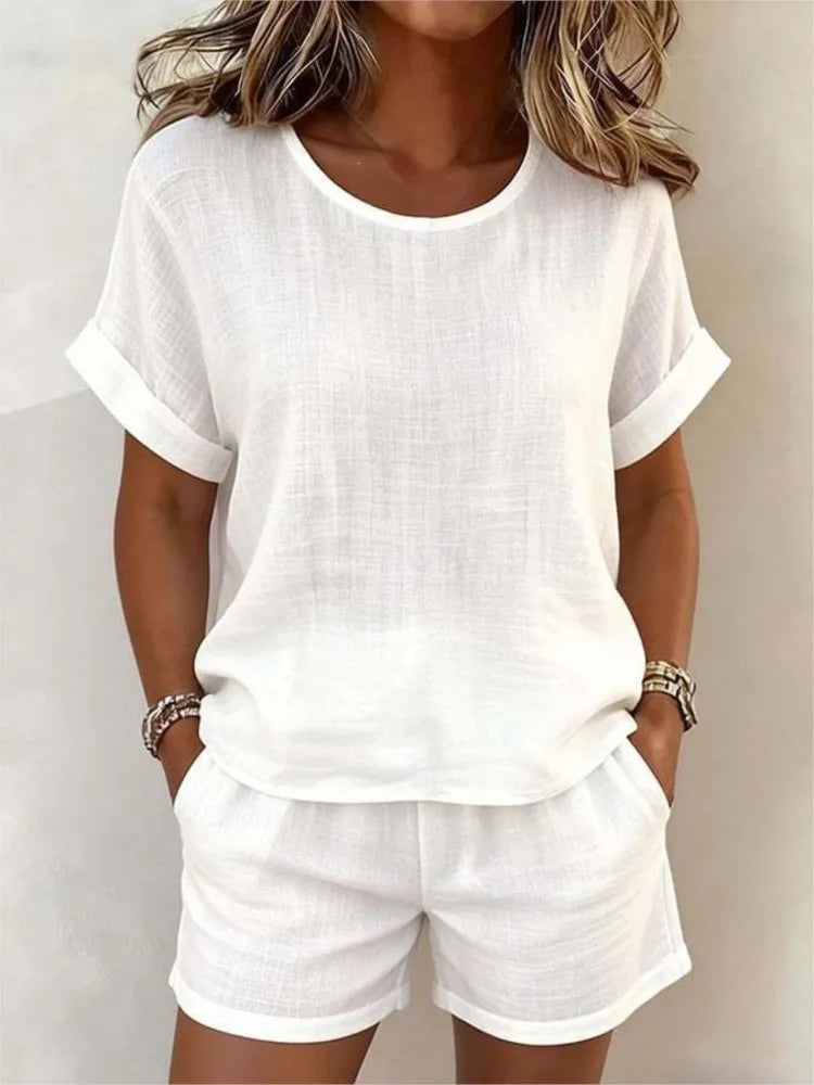 Nadia Casual Two-Piece Shorts Set