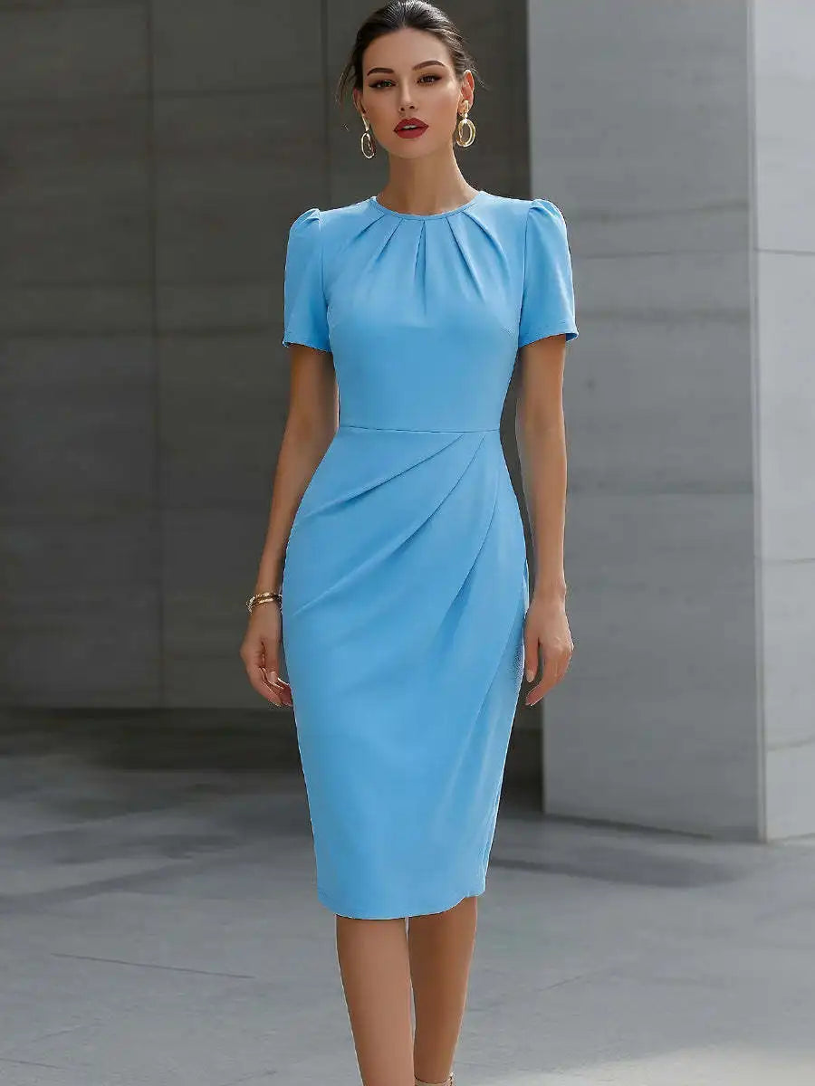 Isla Cinched Waist Midi Dress