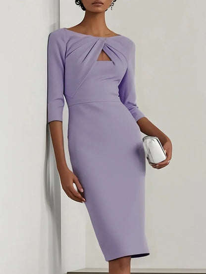Mira Wrap Waist Midi Dress