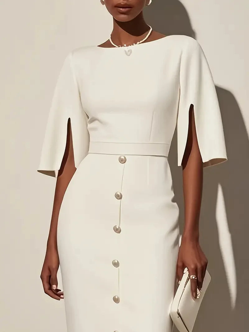 Elise Semi-Formal Cocktail Midi Dress