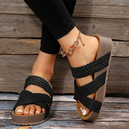 Fiorella Braided Strap Orthopedic Sandals