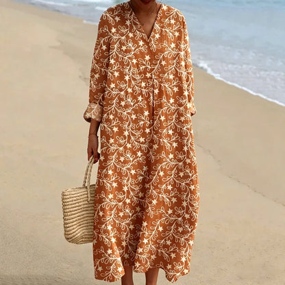 Sienna Boho Print Maxi Dress