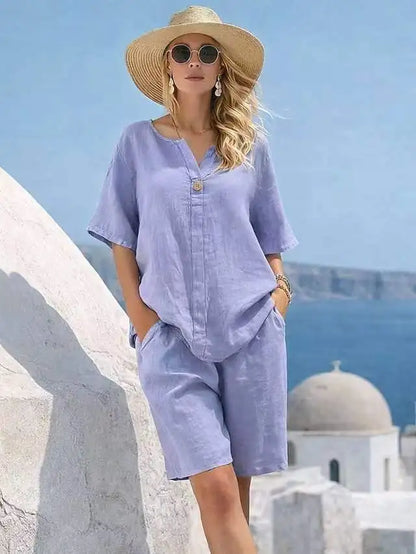 Celeste Vacation Shorts Set