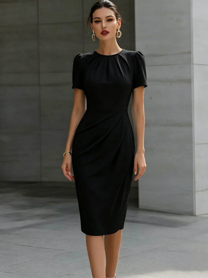 Isla Cinched Waist Midi Dress