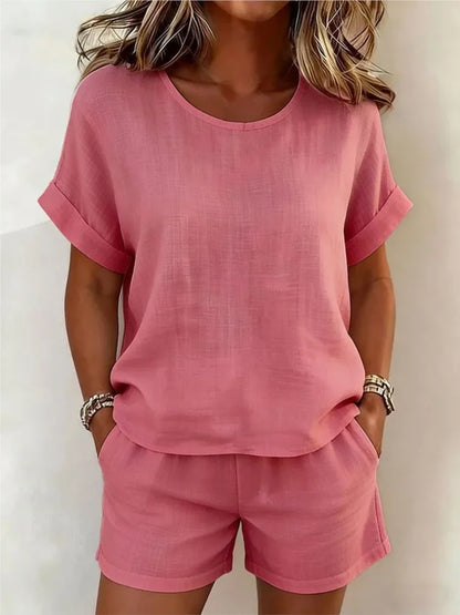 Nadia Casual Two-Piece Shorts Set