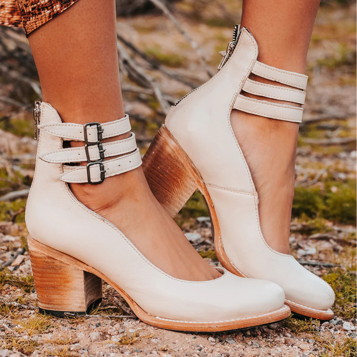 Livia Vintage Ankle Strap Heels