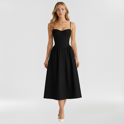 Aurelia Floral Corset Midi Dress
