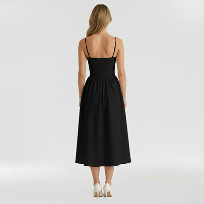 Aurelia Floral Corset Midi Dress